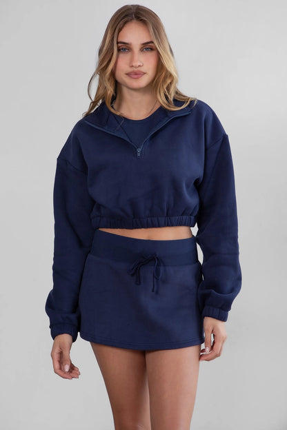 JEMMA FLEECE MINI SKIRT