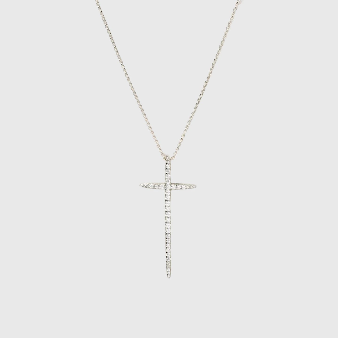 MADONNA JUMBO CROSS NECKLACE