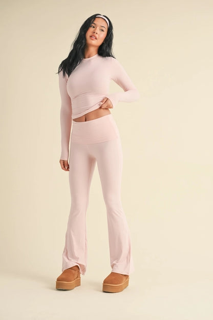 SOFIA SOFT KNIT JERSEY LONG SLEEVE - "STRAWBERRY MILKSHAKE"