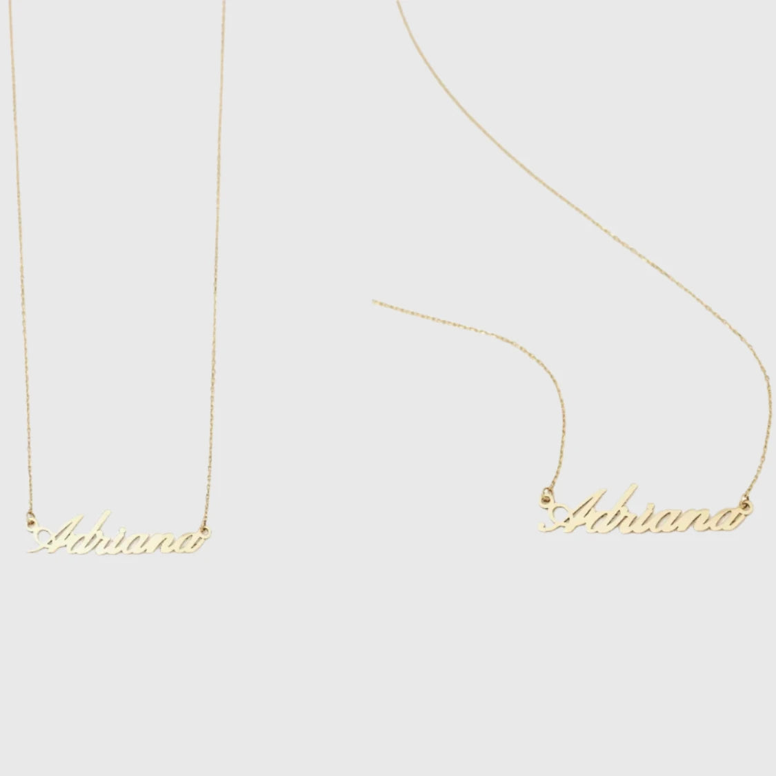 14K SOLID GOLD CUSTOM NAME NECKLACE