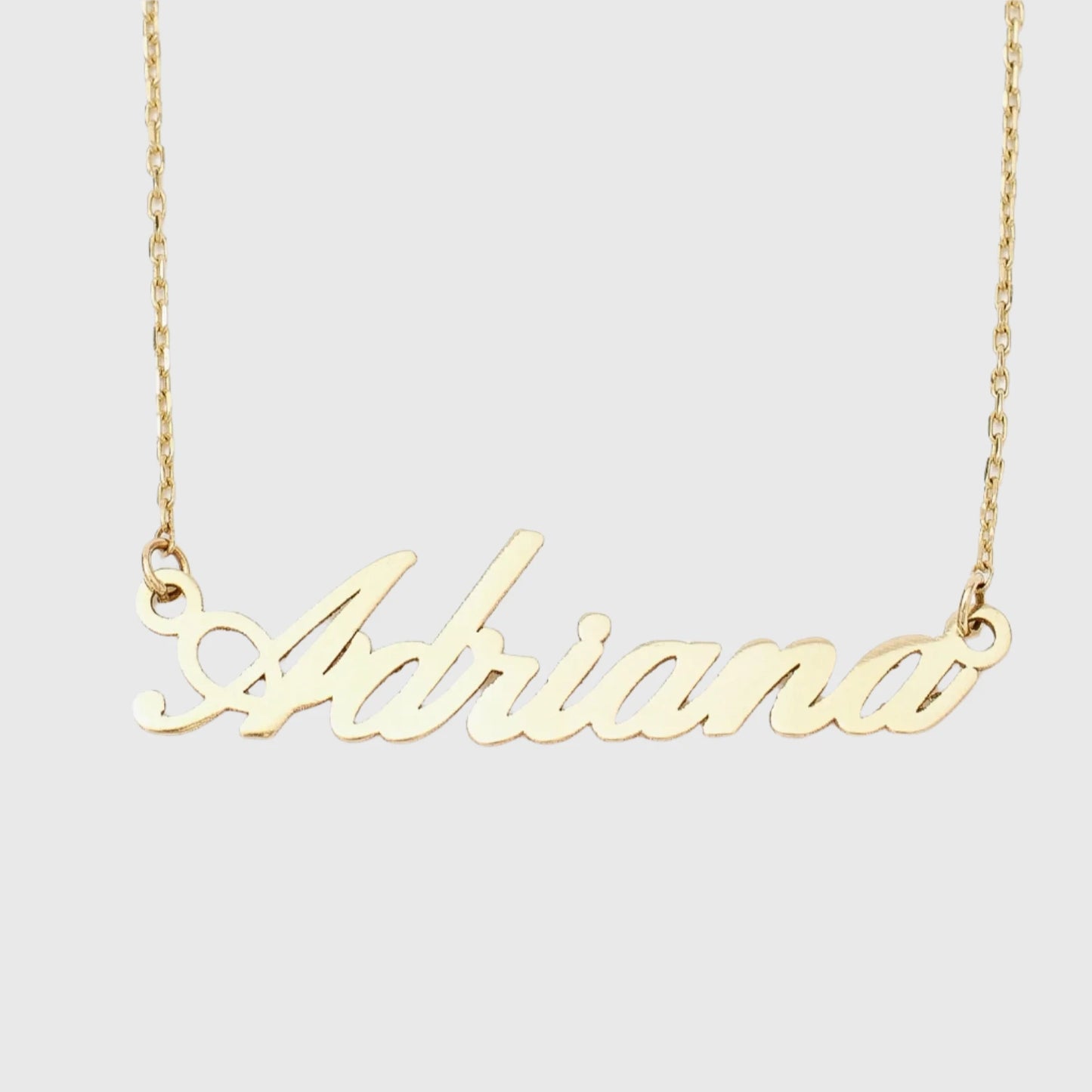 14K SOLID GOLD CUSTOM NAME NECKLACE