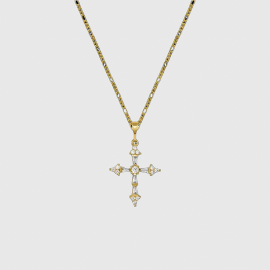 MARIA CROSS NECKLACE