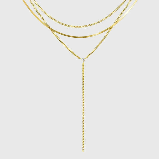 ARABELLA ADJUSTABLE LARIAT NECKLACE SET