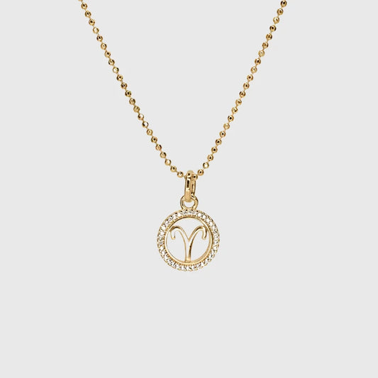 ARIES DIAMOND CHARM NECKLACE