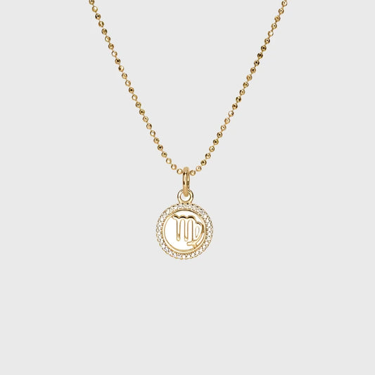 VIRGO DIAMOND CHARM NECKLACE