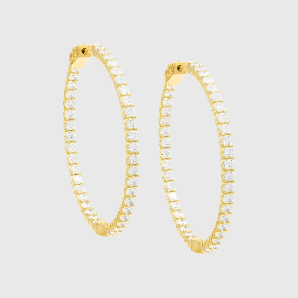 THALIA TENNIS HOOP EARRINGS