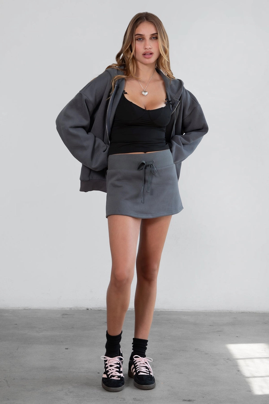 JEMMA FLEECE MINI SKIRT