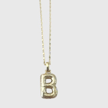 GOLD ROME INITIAL NECKLACE