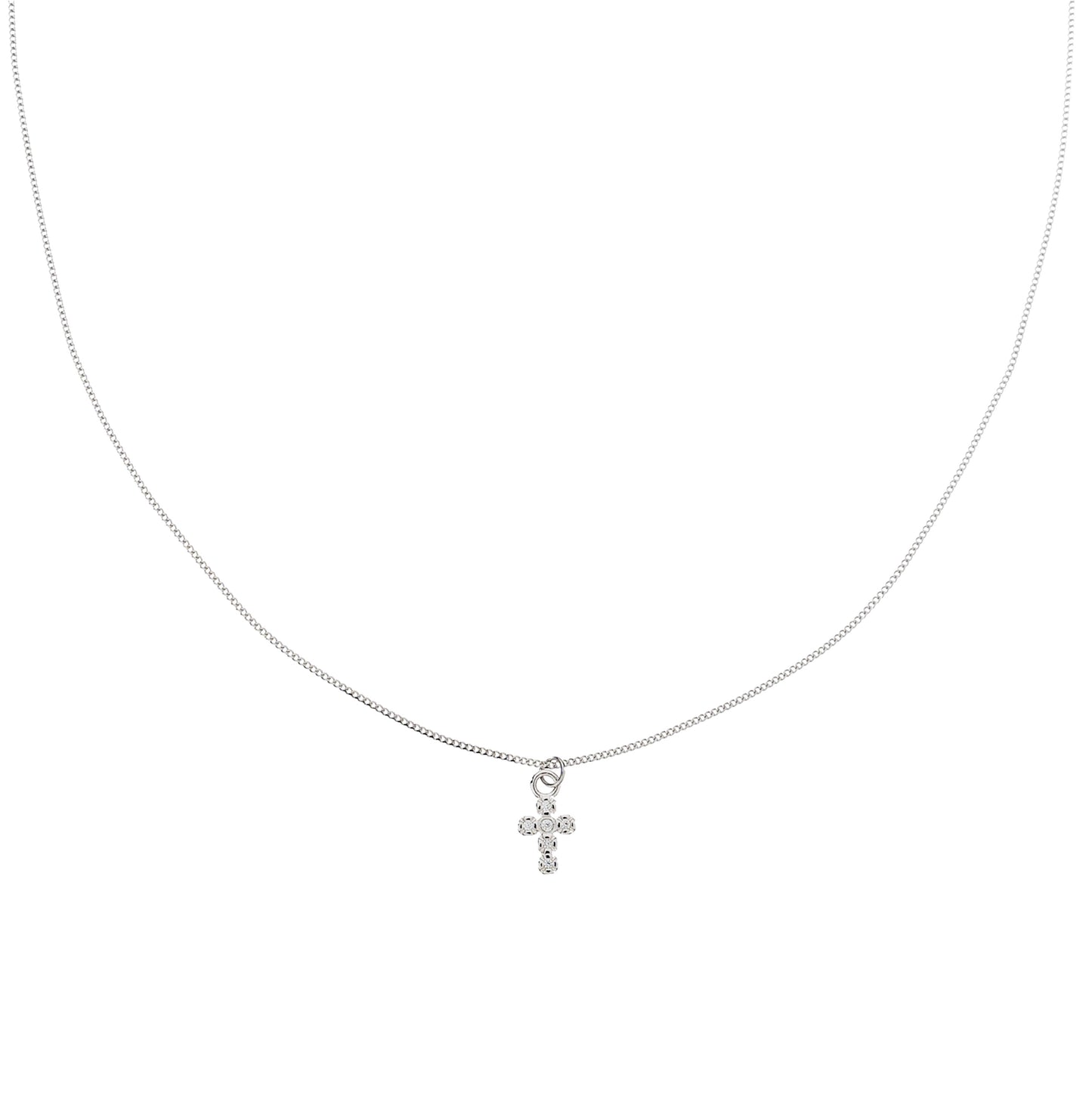 SIENNA SILVER CROSS NECKLACE