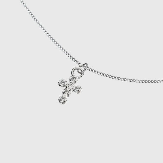 SIENNA SILVER CROSS NECKLACE