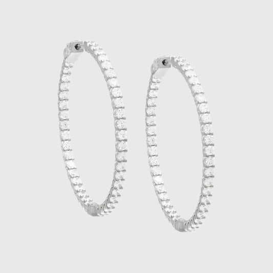 THALIA TENNIS HOOP EARRINGS