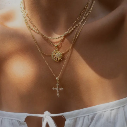 MARIA CROSS NECKLACE