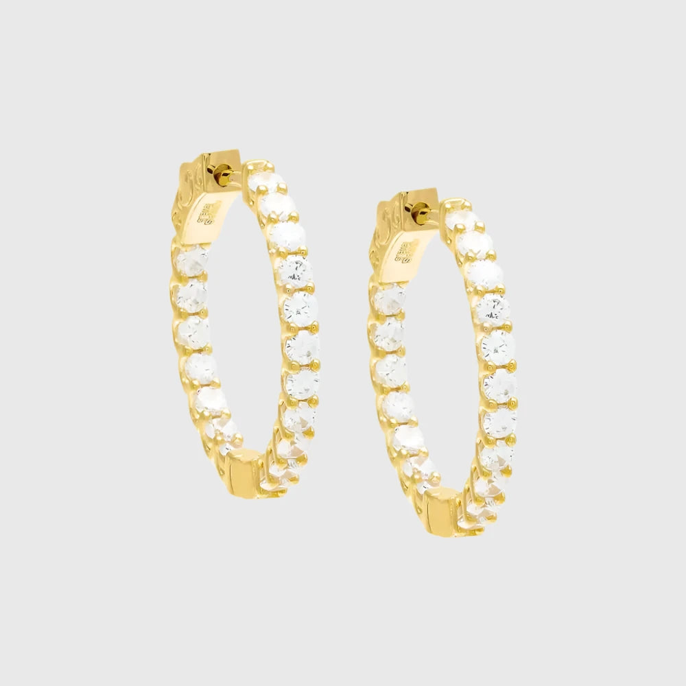 THALIA TENNIS HOOP EARRINGS