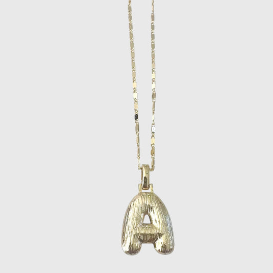 GOLD ROME INITIAL NECKLACE