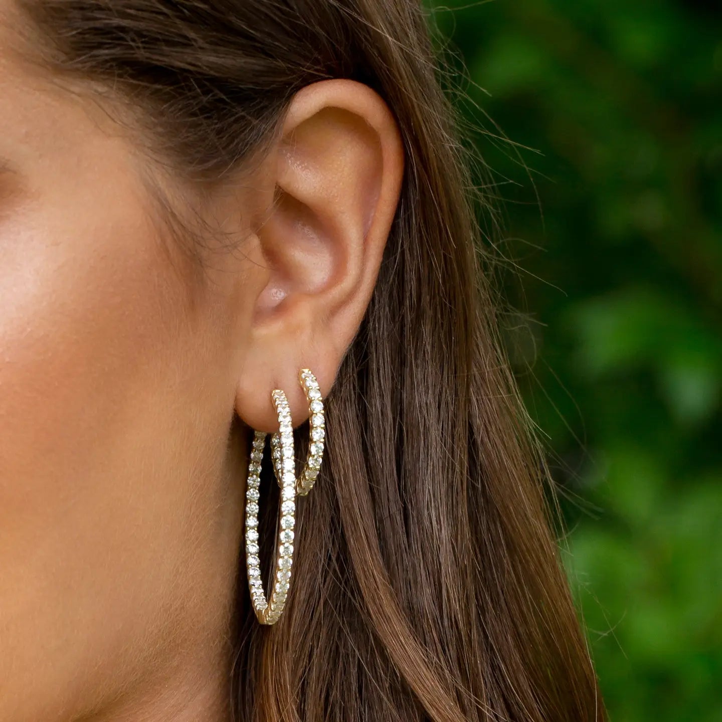 THALIA TENNIS HOOP EARRINGS