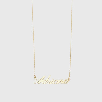 14K SOLID GOLD CUSTOM NAME NECKLACE