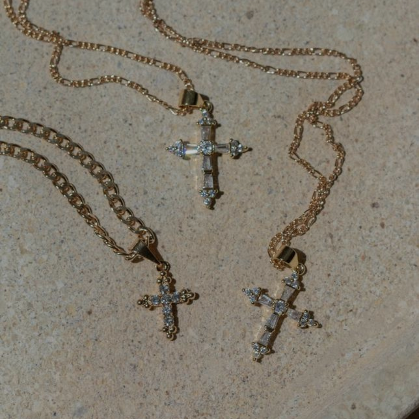 MARIA CROSS NECKLACE