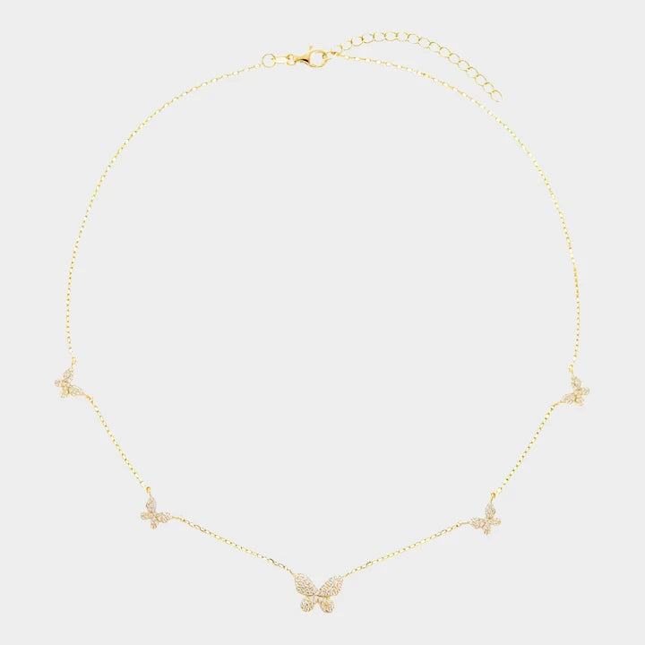 FARFALLA PAVE NECKLACE