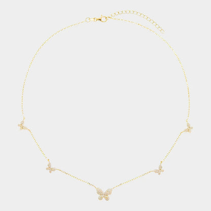 FARFALLA PAVE NECKLACE