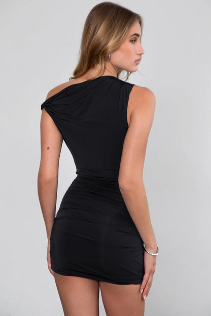 CHARLI ONE SHOULDER BODYCON MINI DRESS