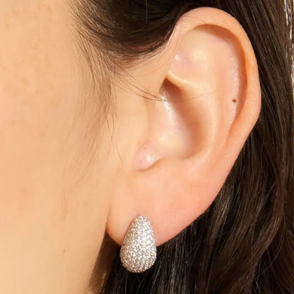 TAYLOR PAVE TEARDROP EARRINGS