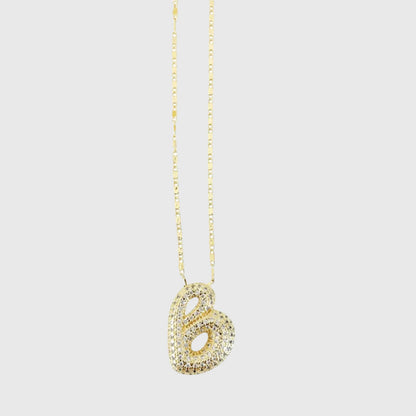 GOLD BEVERLY INITIAL NECKLACE