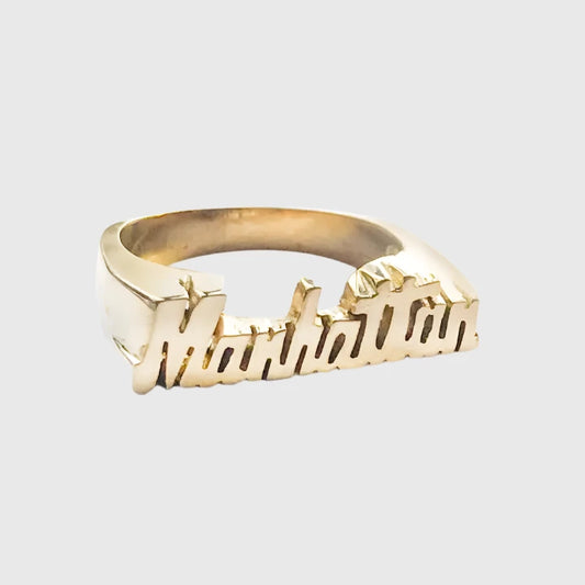 GOLD MANHATTAN RING