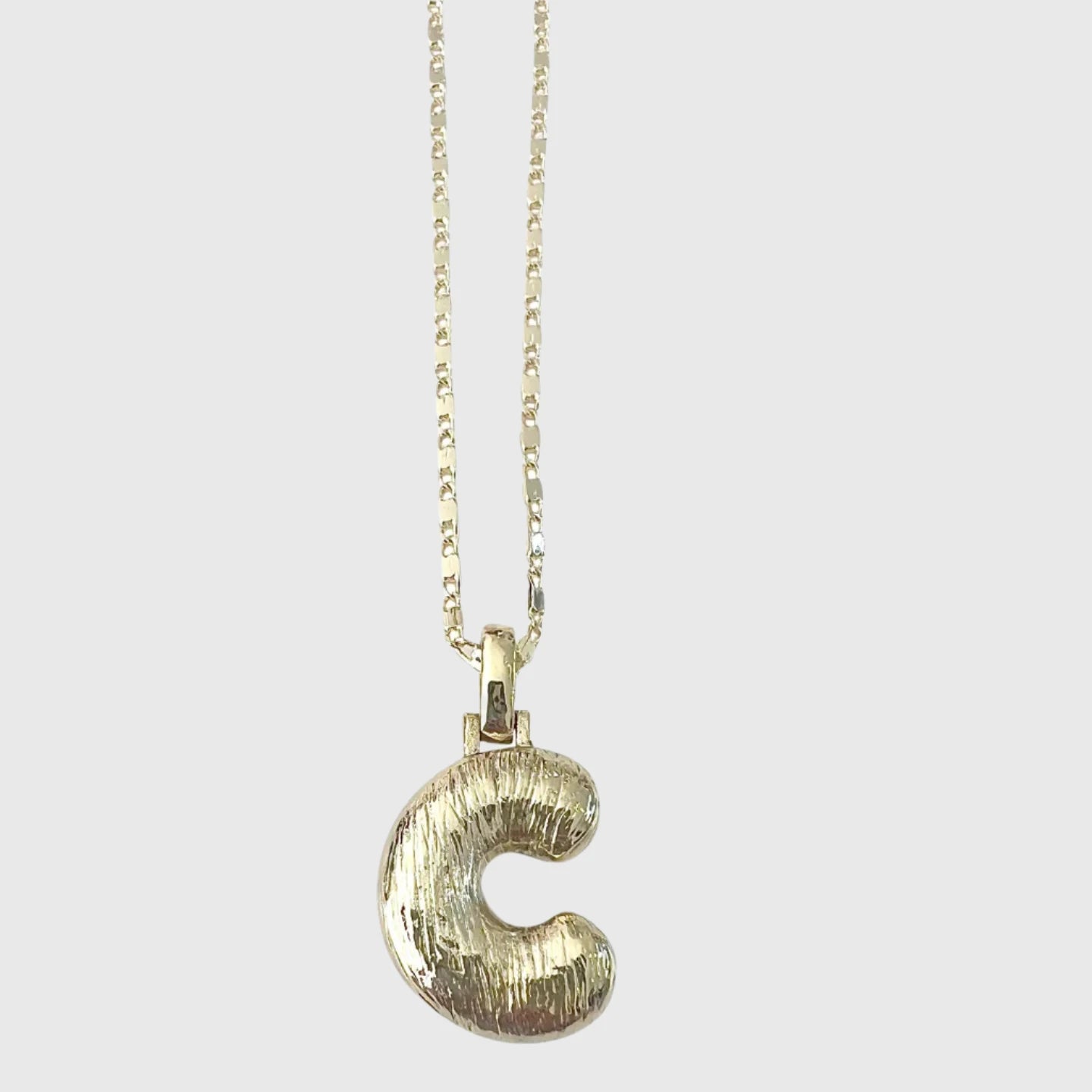 GOLD ROME INITIAL NECKLACE