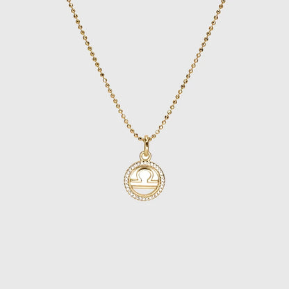 LIBRA DIAMOND CHARM NECKLACE