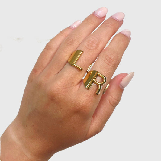 KENZ GOLD INITIAL RING