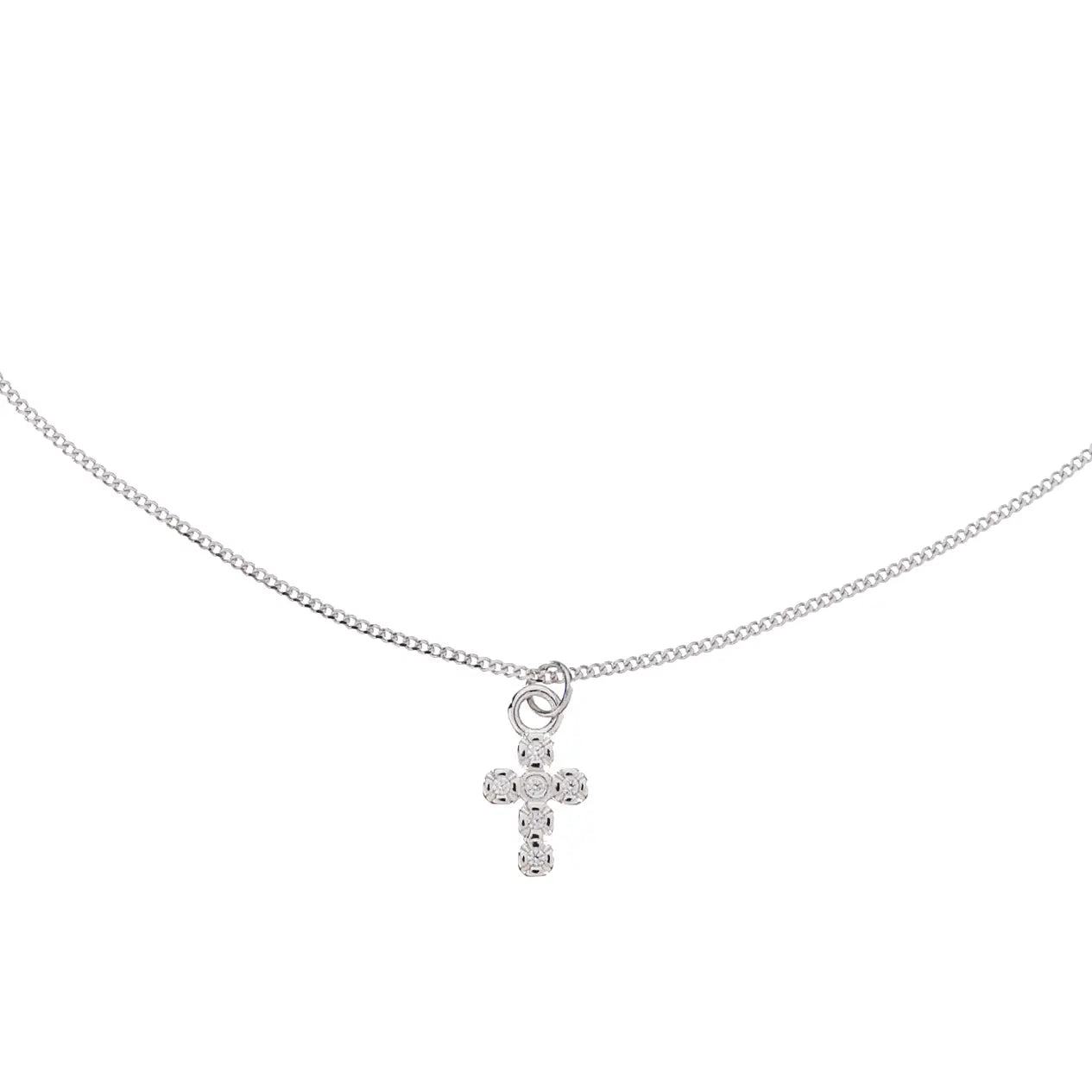 SIENNA SILVER CROSS NECKLACE