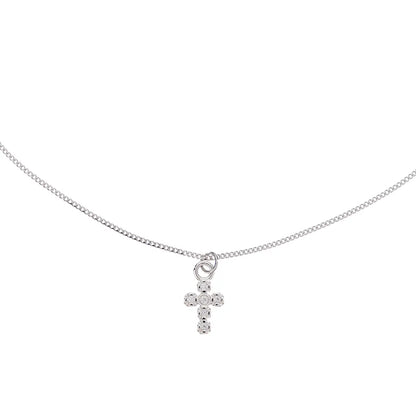 SIENNA SILVER CROSS NECKLACE