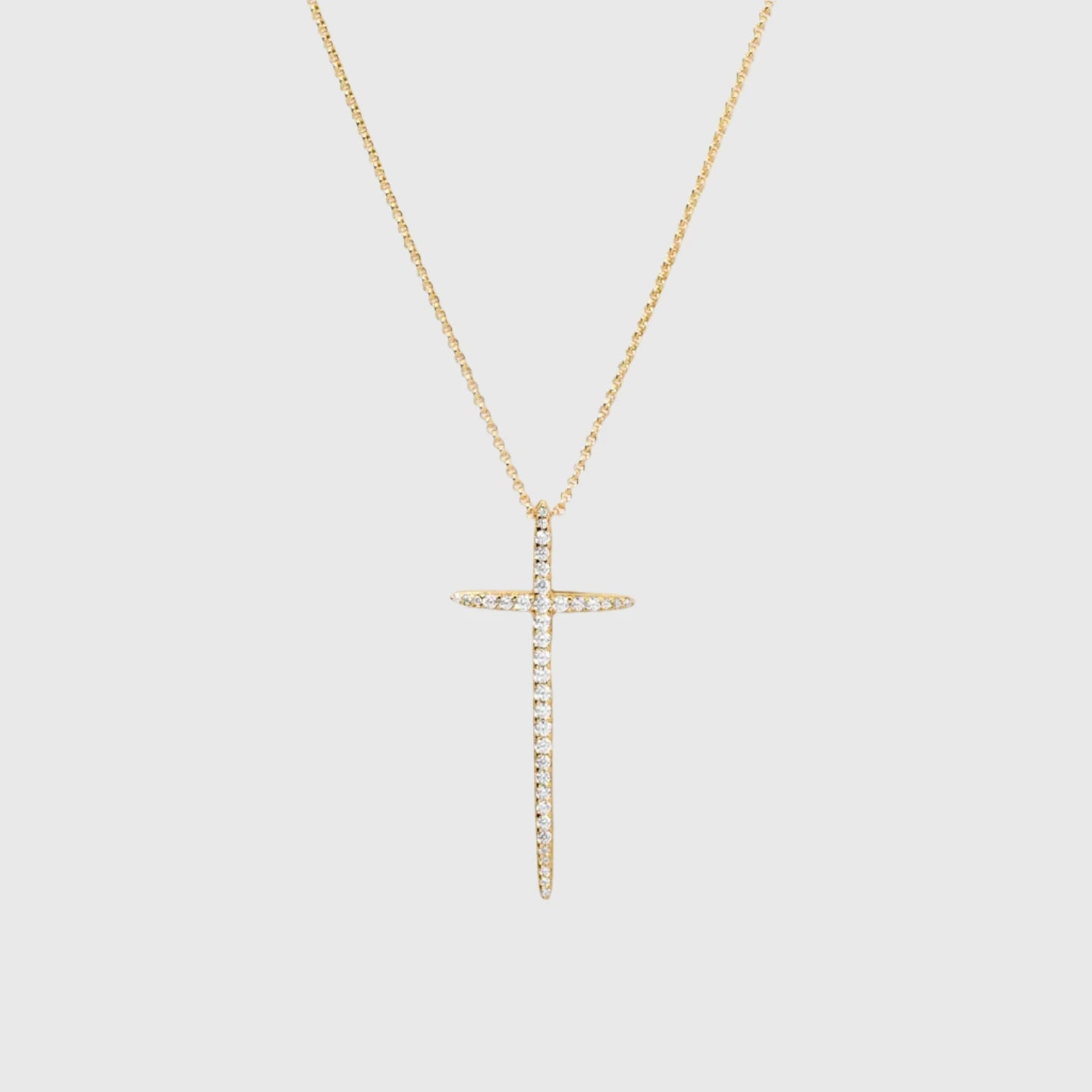 MADONNA JUMBO CROSS NECKLACE