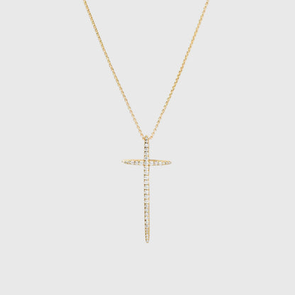 MADONNA JUMBO CROSS NECKLACE