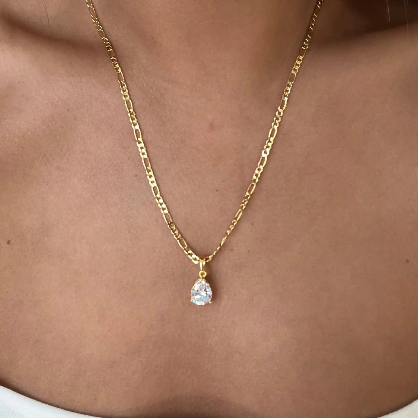 BELLA CZ NECKLACE - SHOP GABRIELLA MARIE