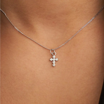 SIENNA SILVER CROSS NECKLACE