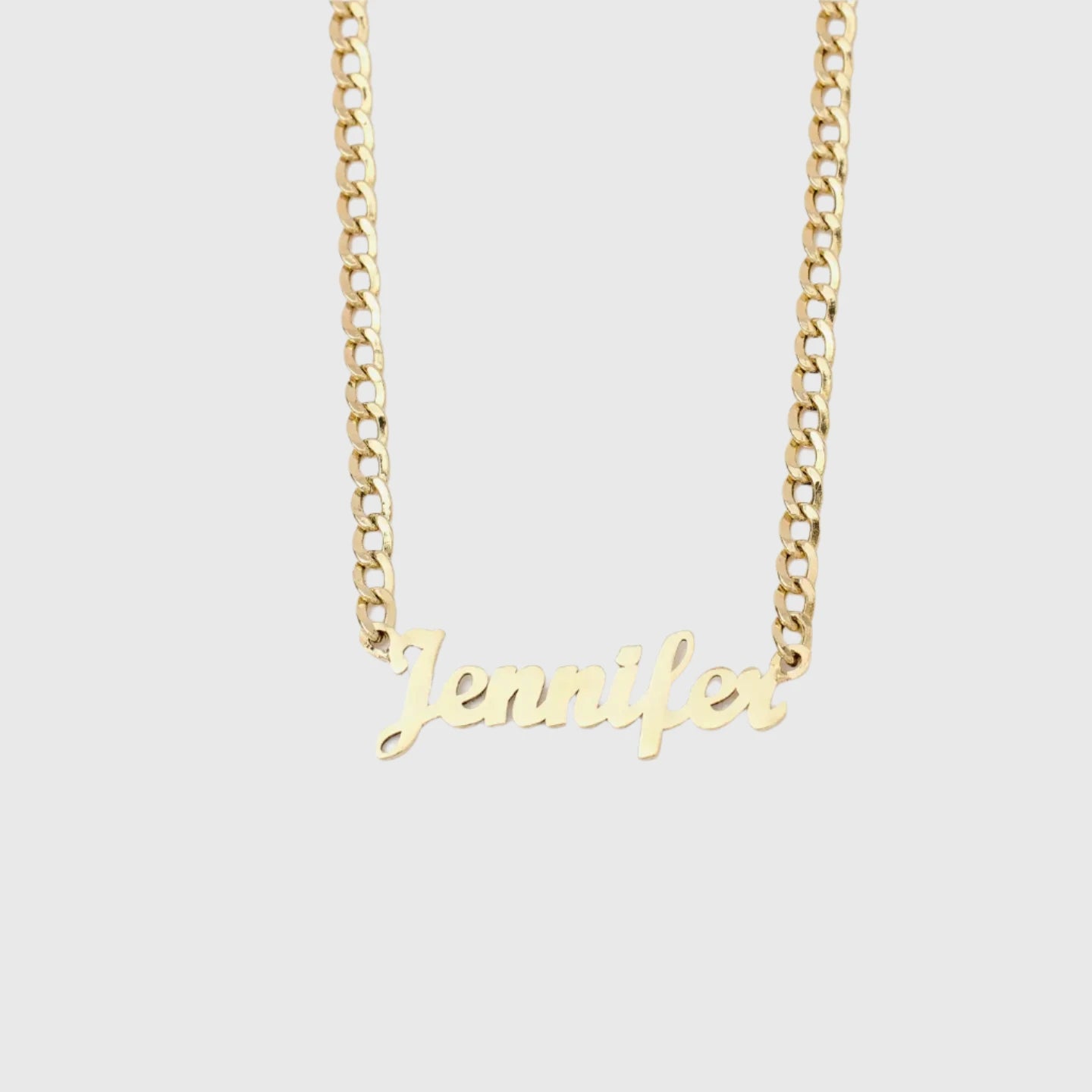 BOLD CURSIVE CUSTOM NAME NECKLACE