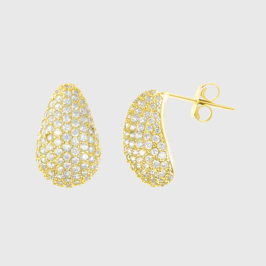 TAYLOR PAVE TEARDROP EARRINGS