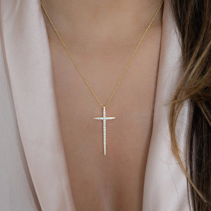 MADONNA JUMBO CROSS NECKLACE