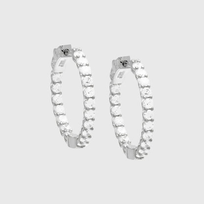 THALIA TENNIS HOOP EARRINGS