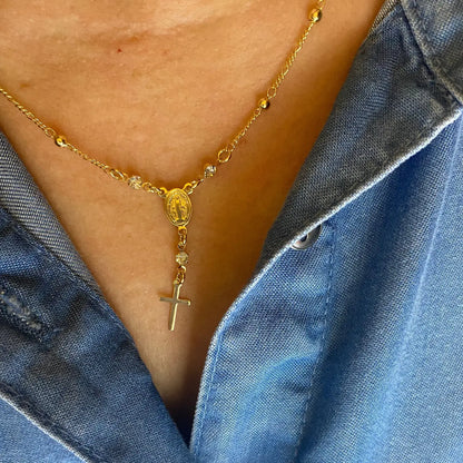 TRINITY ROSARY NECKLACE