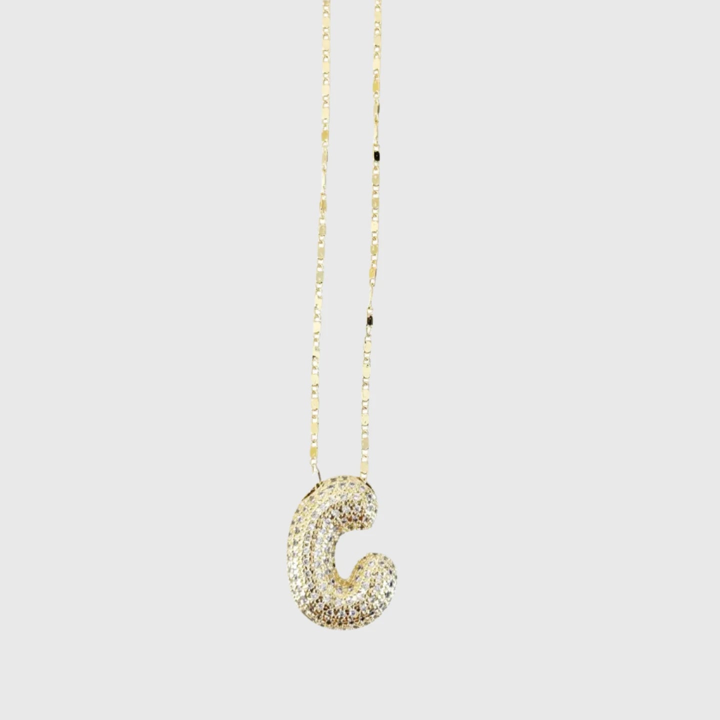 GOLD BEVERLY INITIAL NECKLACE