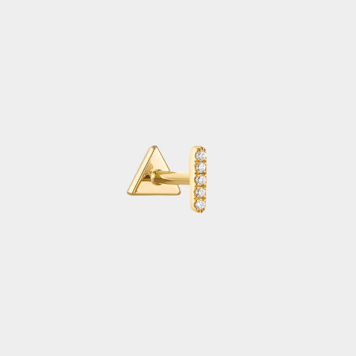 LINE BAR STUD EARRINGS