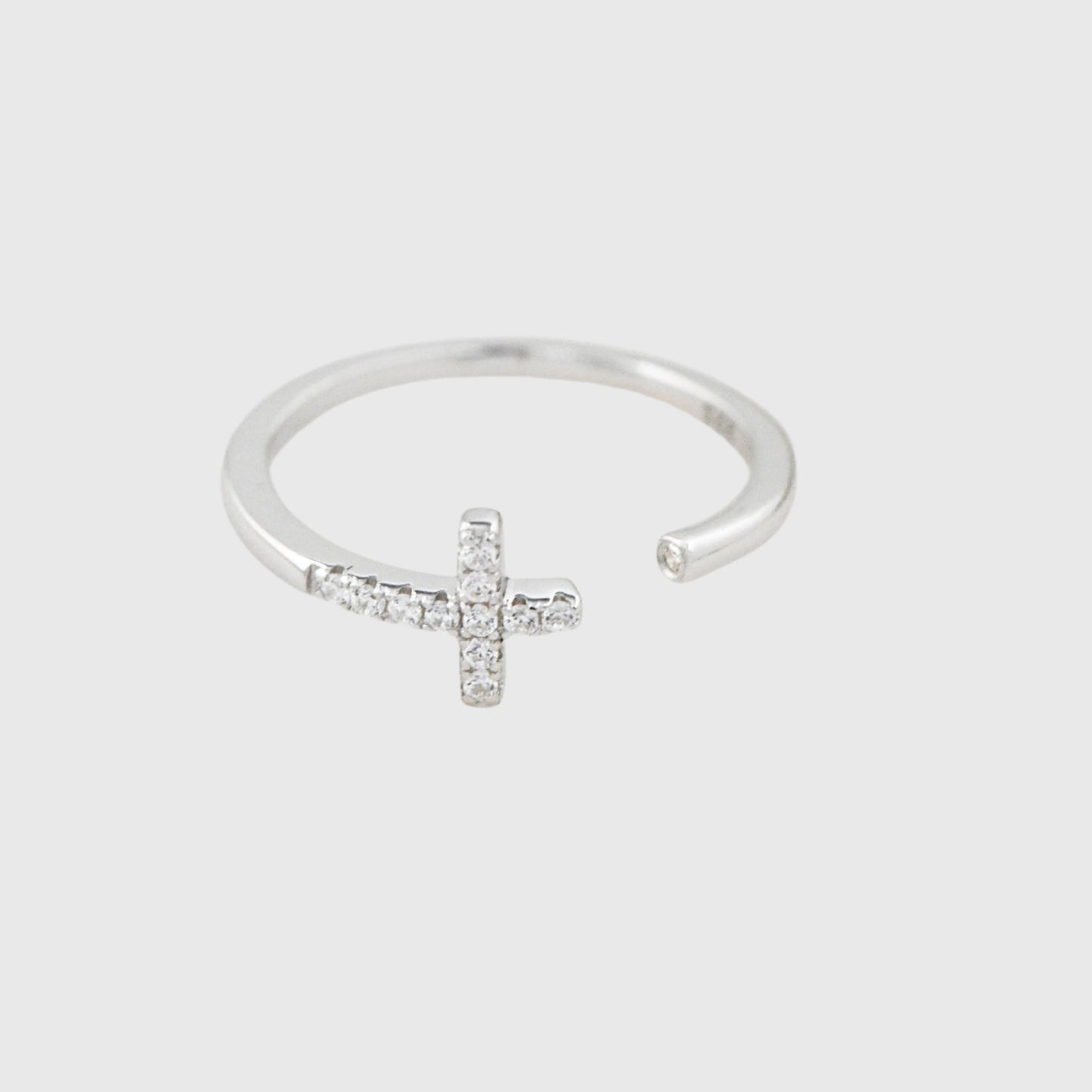 MARIA OPEN CROSS RING