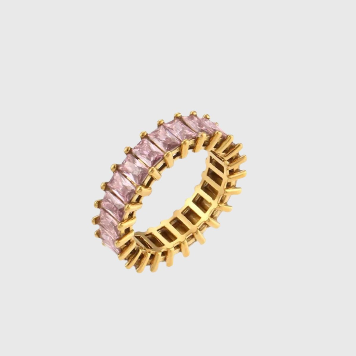 PINK PRINCESS BAGUETTE RING