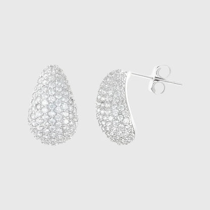 TAYLOR PAVE TEARDROP EARRINGS