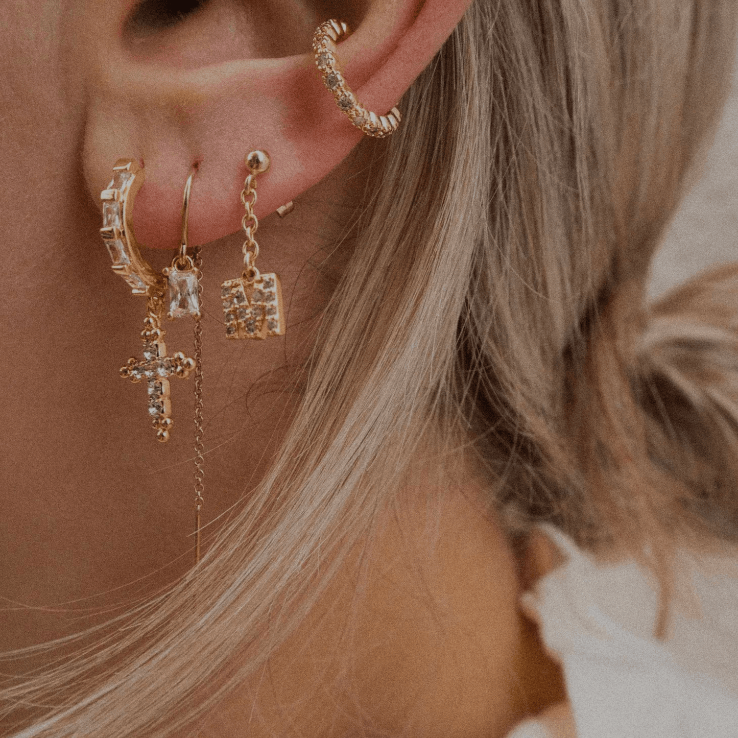 LAYNE INITIAL EARRINGS - SHOP GABRIELLA MARIE