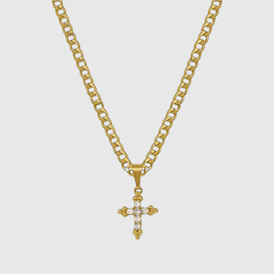 LUCY CROSS NECKLACE - SHOP GABRIELLA MARIE