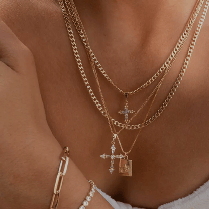 LUCY CROSS NECKLACE - SHOP GABRIELLA MARIE