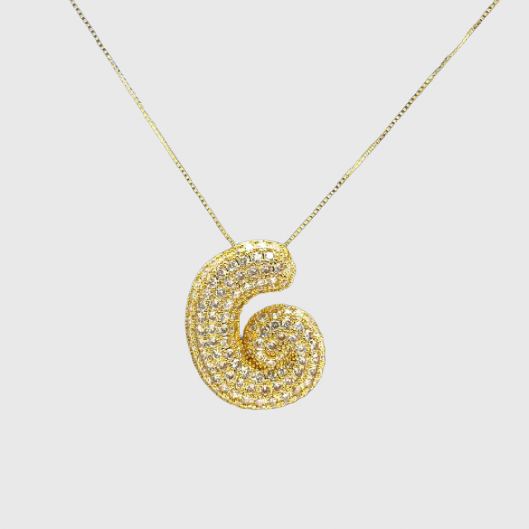 THE WAVY INITIAL NECKLACE